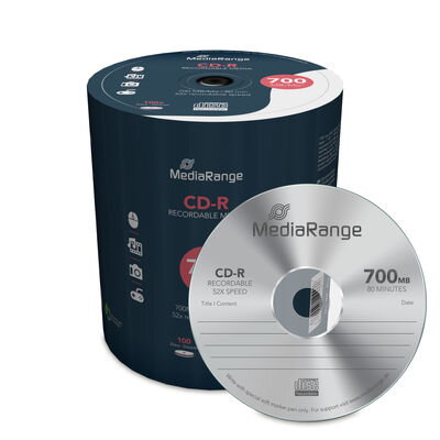 CD-R Mediarange 100cake 700MB 52x MR204