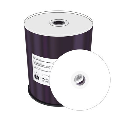 DVD+R Mediarange 100cake 16x Inkjet Fullsurface-Printable MR414