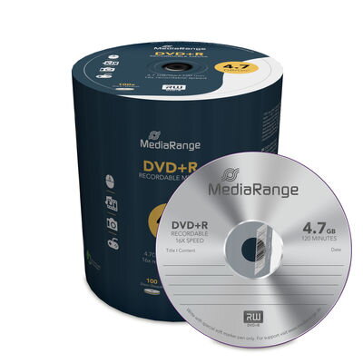 DVD+R Mediarange 4,7GB 16x 100bulk MR443
