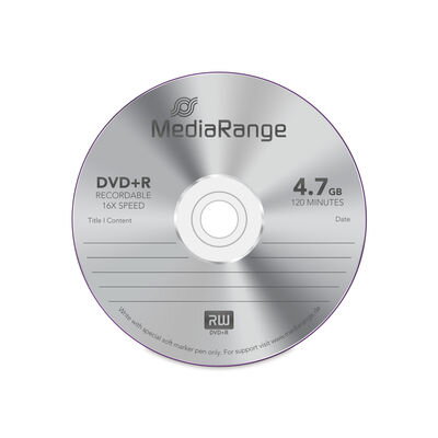 DVD+R Mediarange 4,7GB 16x 50bulk MR445