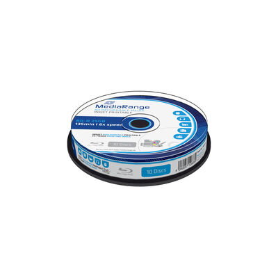 Blu-ray Mediarange 25GB 6x 10cake Printable MR500