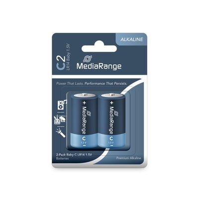 Baterie alkalická LR14 Mediarange 1,5V - cena za 1ks baterie MRBAT108