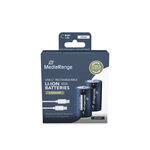 Nabíjecí baterie MediaRange USB-C Li-Ion malé mono C  LR14  1.5V I 4500mWh I 300mAh, 2-Pack  MRBAT168   