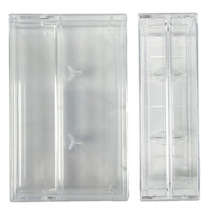 Obal na MC kazetu - audiokazetu - double čirý 2x pin