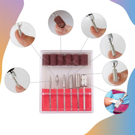 Bruska na nehty MalTec Beauty SK-ND-2WH + frezy 65W