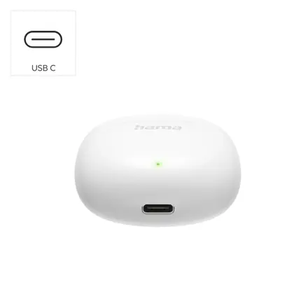 Hama Bluetooth sluchátka Action One, pecky, bílá Hama Bluetooth sluchátka Action One, pecky, bílá