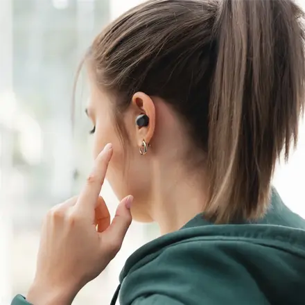 Hama Bluetooth sluchátka Freedom Buddy II, špunty, černá