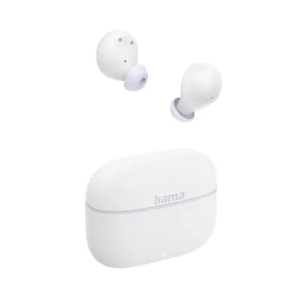Hama Bluetooth sluchátka Freedom Buddy II, špunty, bílá