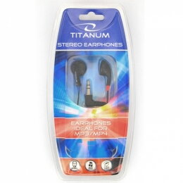 Sluchátka do uší - pecky, Titanum TH102, černá
