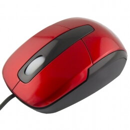 Optická myš TITANUM BARRACUDA TM108R 1000 DPI, USB, červená