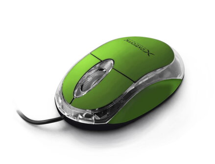 Optická myš Extreme XM102G CAMILLE 3D, USB, 1000 DPI, zelená