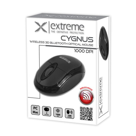 Bluetooth bezdrátová myš 3D Titanum CYGNUS XM106K - černá