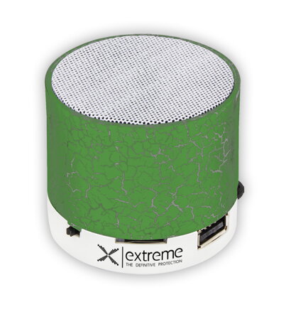 Přenosný Bluetooth reproduktor Extreme XP101G FLASH - FM radio - zelený