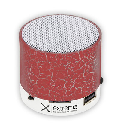 Přenosný Bluetooth reproduktor Extreme XP101R FLASH - FM radio - červený