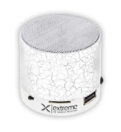 Přenosný Bluetooth reproduktor Extreme XP101W FLASH - FM radio - bílý
