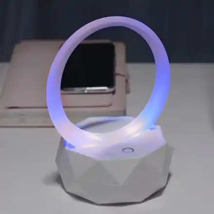 Bluetooth reproduktor APT ZS45G RGB s FM radio USB světle modrý