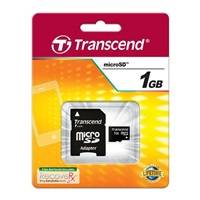 Secure Digital Card micro Transcend 1GB + SD adapter