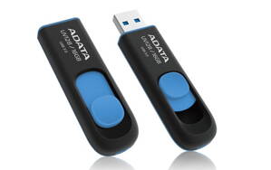 USB Flash Disk A-Data 16GB 3.0 Dash Drive UV128, černý/modrý (R: 40MB / W: 25MB)