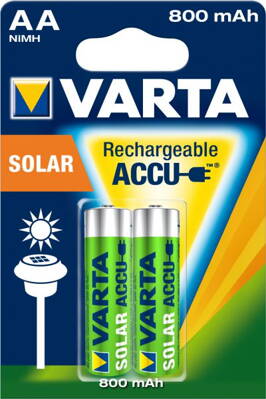Nabíjecí baterie Varta R6 AA 800mAh SolarAccu - cena za 2ks baterií