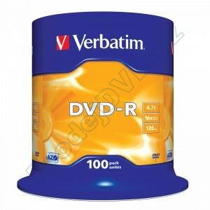 DVD-R Verbatim 4,7GB 100cake 16x 43549
