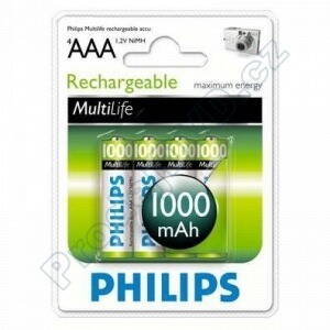 Nabíjecí baterie 1000mAh AAA 1,2V Philips NiMH