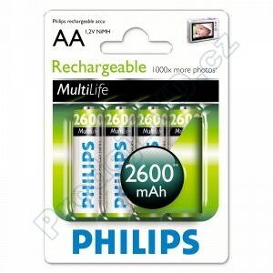 2600mAh AA Philips 1,2V NiMH - 4-pack