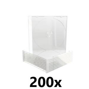 Obal 1CD slim čirý tray 5,2mm - 200-pack