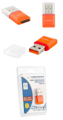 Čtečka paměťových karet micro SD Esperanza EA134O USB 2.0 