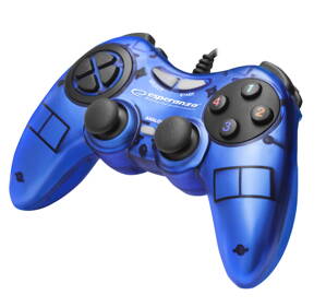 Gamepad Esperanza FIGHTER EGG105B pro PC, USB 2.0 - modrý