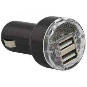 USB CL nabíječka 12-24V Esperanza EZ108, 2xUSB, 2,1A  s nízkým profilem