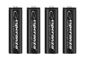Přednabité baterie, AA, 1.2V, 2600 mAh, Esperanza EZA106, 4-pack, cena za 4 ks baterií