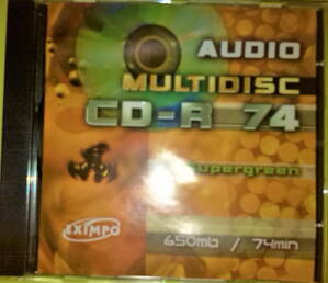 CD-R AUDIO MULTIDISC 650mb 74min jewel box Supergreen