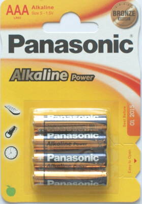 Alkalické baterie Panasonic LR3 AAA 1,5V BRONZE - cena za 4ks