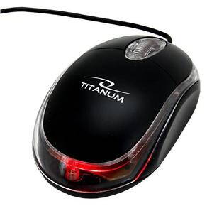 Optická myš TITANUM RAPTOR TM102K 1000 DPI, USB, černá