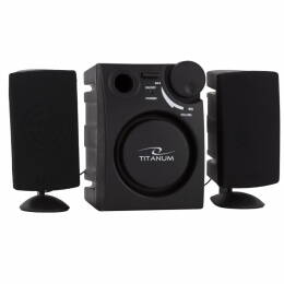 Titanum TP101 CANTO reproduktory 2.1, 1W + 2x 0.5W, černé