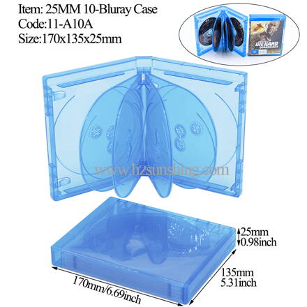Obal na 10-Blu-ray 25mm listovací