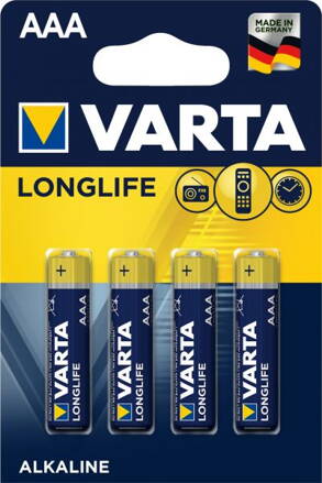 Baterie VARTA  Longlife Extra AAA LR03 BL4 - blister - cena za 4ks