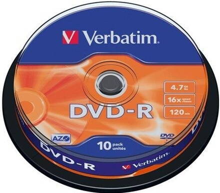 DVD-R Verbatim 4,7 GB 16x 10-cake 43523