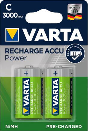 Nabíjecí baterie R14 Varta 3000mAh REHARGE Accu Power - cena za 2ks 