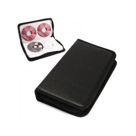 Koženkový box na 80CD  tmavý