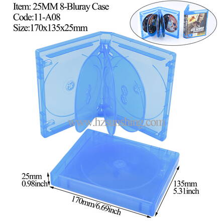 Obal na 8-Blu-ray 25mm listovací