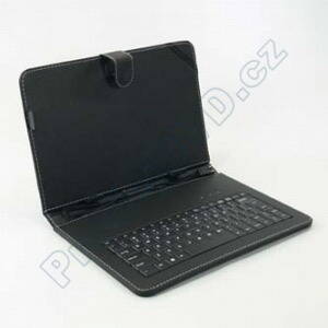 Ochranný obal s klávesnicí na tablet ESPERANZA EK125, 10", s podstavcem, černý z PVC, US layout
