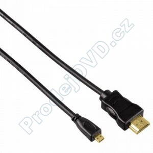 Kabel HDMI vidlice typ A - HDMI vidlice typ D (micro), 1,5 m
