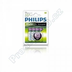 Nabíjecí baterie Philips AAA 800mAh NiMH 1,2V Multilife