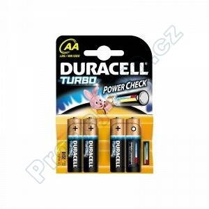 Alkalické baterie Duracell TURBO AA 1,5V 4ks - cena za 4ks
