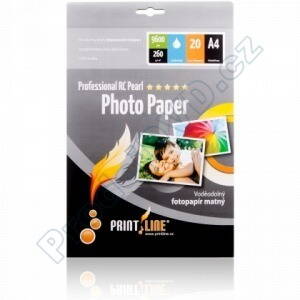 Fotopapír PrintLine A4 Professional RC pearl 260g/m2, matný, 20-pack