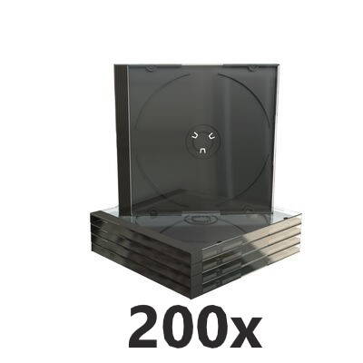 Obal 1CD jewel černý tray 10,4mm - 200-pack
