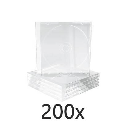 Obal 1CD jewel čirý tray 10,4mm - 200-pack