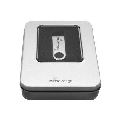 Pouzdro na USB Flash 115 x 85 x 22 mm, stříbrné BOX901