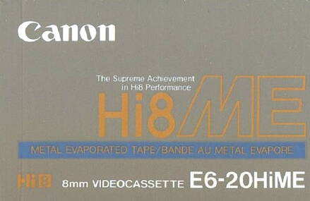  Hi-8 kazeta do kamery Canon E6-60HiME